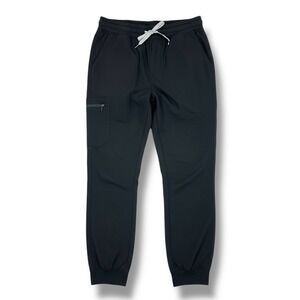 FIGS Womens Black Zamora Jogger Scrub Pants Medium Dr Nurse Stretch Medical New